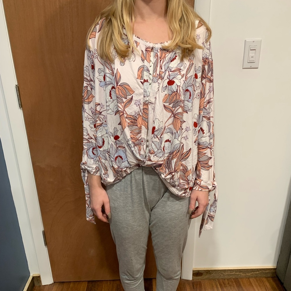 Free people top floral print